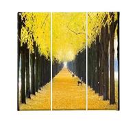 Quadro Albero, Giallo, L69xP3xA50 cm