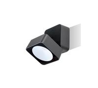 QUADRO APPLIQUE SPOT ORIENTABILE IP54 LED 7W LUCE 3000K E 4000K BIANCO O ANTRACITE SOVIL