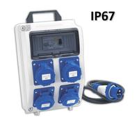Quadro ASC IP65 con 4 prese industriali serie 11 IP67
