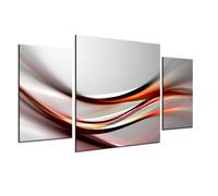QUADRO ASTRATTO ABSTRACT COLORATO TRITTICO 3 PEZZI ARREDO SALOTTO MODERNO ARTE