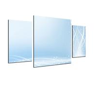 QUADRO ASTRATTO ABSTRACT COLORATO TRITTICO 3 PEZZI ARREDO SALOTTO MODERNO ARTE