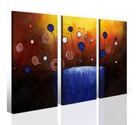 Quadro astratto ArtUnique VIII stampa su tela vaso stilizzato arredamento etnico