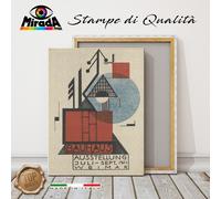 QUADRO Bauhaus ausstellung Weimar 1923 architettura arte design 2 STAMPA CANVAS