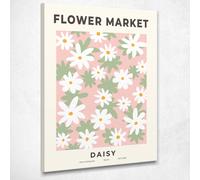 Quadro Boho Chic Minimal Mercato Dei Fiori Margherite Astratto , bho12 quadro st