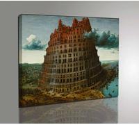 Quadro Bruegel La Torre di Babele Stampa HD su TELA Canvas Vernice Pennellate
