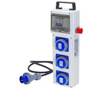 QUADRO CANTIERE ASC SPINA CEE 16A, 3 PRESE CEE 16A E FUNGO EMERGENZA IP67 -ECO30617 ECOVA