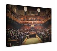 Quadro Canvas Banksy "Parlamento Devoluto" - 0,70 M X 0,50 M