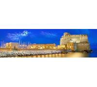 Quadro Castel Dell'Ovo Napoli Caracciolo Stampa su Mdf o Tela Swarovski Pannello