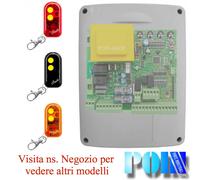 QUADRO CENTRALE CANCELLO CANCELLI BATTENTE UNIVERSALE 230V + 3 RADIOCOMANDI