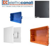 QUADRO CENTRALINO CARTONGESSO MURO INCASSO 12 24 MODULI NERO BIANCO SABBIA