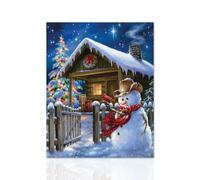 Quadro Christmas House Quadro arredo casa natalizio Quadro pronto da appendere