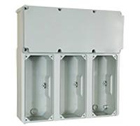 Quadro cieco Palazzoli con 3 prese verticali IP66 579723