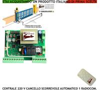 QUADRO COMANDO CANCELLO SCORREVOLE PER MOTORE NICE 220 V 550 W CENTRALE RADIOCOM