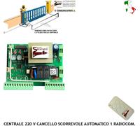 QUADRO COMANDO CANCELLO SCORREVOLE PER MOTORE NICE 220 V 550 W CENTRALE RADIOCOM