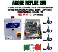 QUADRO COMANDO PER POMPA SOMMERSA POZZO, ACQUE REFLUE SALVAMOTORE SONDE 230 400