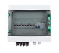 Quadro combinatore fotovoltaico a 4 stringhe, impermeabile IP67, con limitatore di sovratensione, fusibile 15 A, interruttore automatico CC 63 A, per sistemi solari collegati