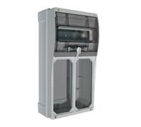 Quadro con centralino 10 moduli DIN Palazzoli con 2 prese verticali IP66