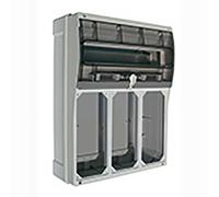 Quadro con centralino 16 moduli DIN Palazzoli con 3 prese verticali IP67
