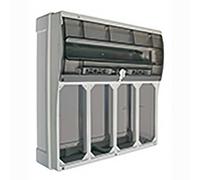 Quadro con centralino 22 moduli DIN Palazzoli con 4 prese verticali IP66