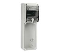 Quadro con centralino 5 moduli DIN Palazzoli con 1 presa verticale IP66