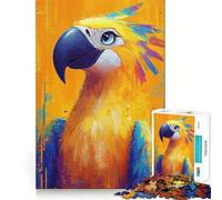 Quadro con pappagallo giallo,puzzle da 1000 pezzi per ragazzi,stimolante per le capacità cognitive,divertente,con incastro sicuro e senza pezzi che si staccano,un modo coinvolgente per passare