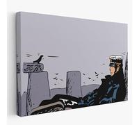 Quadro Corto Maltese Menir Riproduzione Artistica - Quadro su tela pronto da appendere con kit montaggio incluso arredamento casa e ufficio - 100x150cm