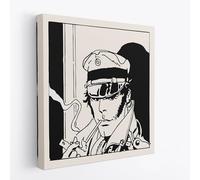 Quadro Corto Maltese Pipa Riproduzione Artistica - Quadro su tela pronto da appendere con kit montaggio incluso arredamento casa e ufficio - 50x50cm