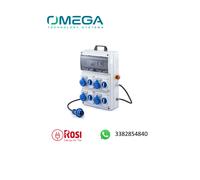 QUADRO DA CANTIERE ASC CON 4 PRESE INTERBLOCCATE 16A 230V IP65 - ROSI 2201