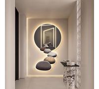 Quadro da Parete 3D con luci, Decorazione in Pietra, Luce LED con Alimentatore, Quadro Creativo da Appendere per Ingresso, corridoio, Camera da Letto, Arredamento per la casa (22,8