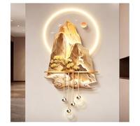 Quadro Da Parete 3D Con Paesaggio E LED, Quadro Da Parete Tradizionale Cinese Con Decorazioni Orientali, Alimentatore A Spina, Grande Dipinto Decorativo Per Ingresso, Corridoio(F,50x120cm/19.7x47.2in)