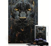 Quadro da parete Black Panther color beige, puzzle da 1000 pezzi per adolescenti, ideale per ricordare il potere, per momenti di relax accoglienti, con incastri a pressione, un regalo adorabile