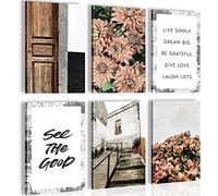 Quadro decorativo Casa - Completamente Pronto Da Appendere - Decorazione Elegante - Set 6 Immagini - N000664a