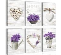 Quadro decorativo Casa Provenza - Completamente Pronto Da Appendere - Decorazione Elegante - Set 6 Immagini - N003064a