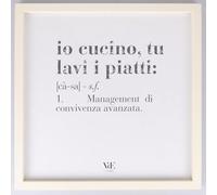 Quadro decorativo con cornice 40x40 cm, Victionary