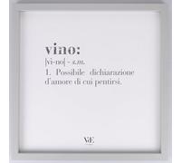 Quadro decorativo con cornice Victionary Vino 40x40 cm