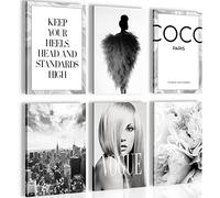Quadro decorativo Fashion - Completamente Pronto Da Appendere - Decorazione Elegante - Set 6 Immagini - N002164a