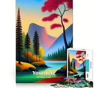 Quadro del Parco Nazionale di Yosemite,puzzle da 1000 pezzi,gioco di abilità mentale,taglio di alta precisione,hobby affascinante per i momenti di svago (38x26cm)