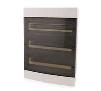 Quadro di distribuzione da incasso 3 file 54 moduli IP40 con porta trasparente
