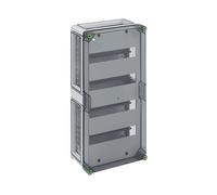 QUADRO DI DISTRIBUZIONE MODULARE ROSBERG GTA 456-HT, 400 V, Componenti elettrici modulari su guida DIN, Grigio