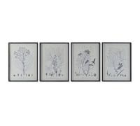 Quadro DKD Home Decor Moderno Piante botaniche 45 x 2,5 x 60 cm [4 Unità]