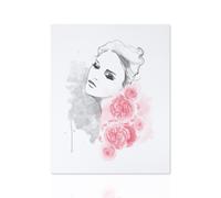 Quadro Donna con Fiori Peonie Quadri Moderni Natura Fiori Moderno Arte Casa