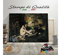 QUADRO Édouard Manet Colazione sull'erba STAMPA TELA CANVAS PREGIO ART TOP