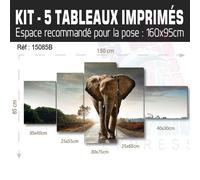 Quadro Elefante Natura Art Deco da Muro - EL-10