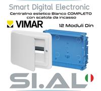 Quadro elettrico 12 moduli bianco scatola da incasso centralino vimar guida Din