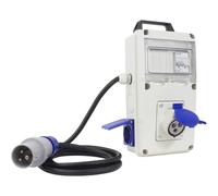 Quadro elettrico 230 V~ con 2 prese civili 1 industriale 2 m IP44
