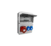 Quadro elettrico CEE 16A 400V 2x230V Schuko DV-5534-D