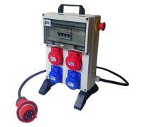 Quadro elettrico da Cantiere n.2 Prese Monofase+N.2 Prese Trifase IP67+Emergenza