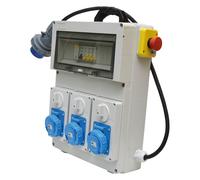 Quadro Elettrico da Cantiere n.3 prese Interbloccate Monofase 2P+T 16A IP67-6 Kw