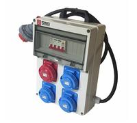 Quadro elettrico da Cantiere n.3 Prese Monofase 16A+N.1 Presa Trifase 16A IP67