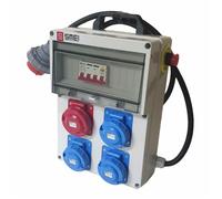 Quadro elettrico da Cantiere n.3 Prese Monofase 16A+n.1 Trifase 16A IP67+Emerg.